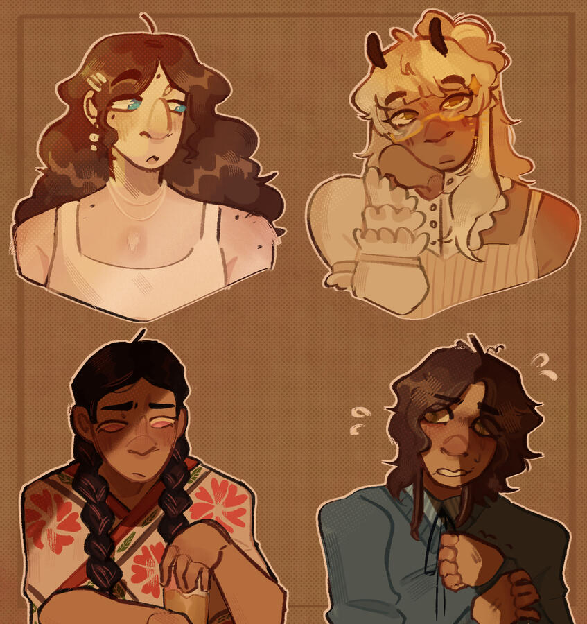 4 headshots w various lighting